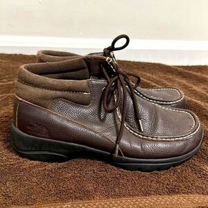 The North Face Retro Brown Leather Chukka Boots Sz 8